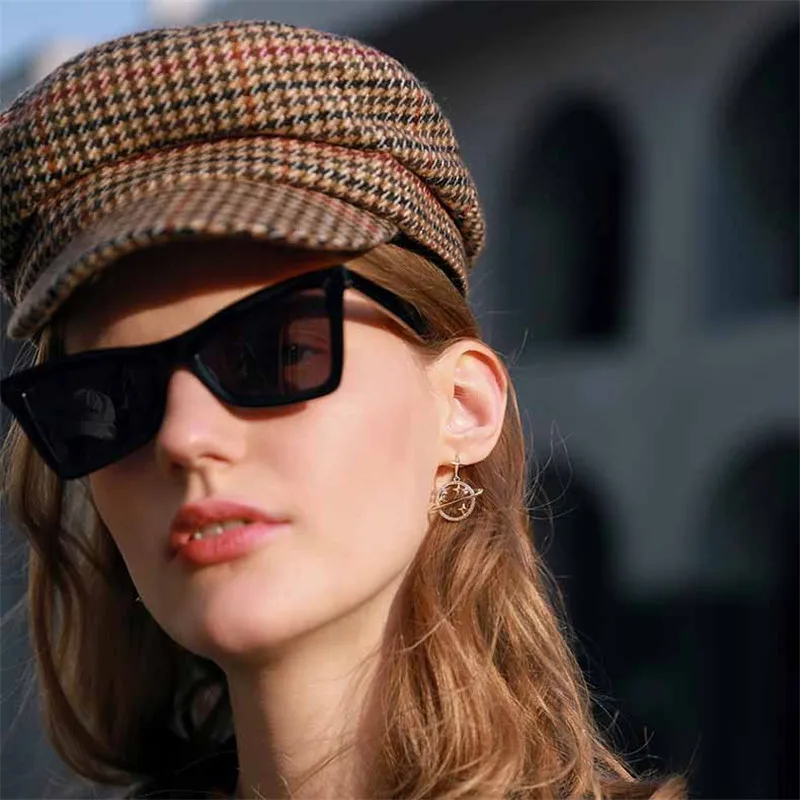 Модные корейские серьги с золотыми кристаллами для женщин новинка 2019 эффектные