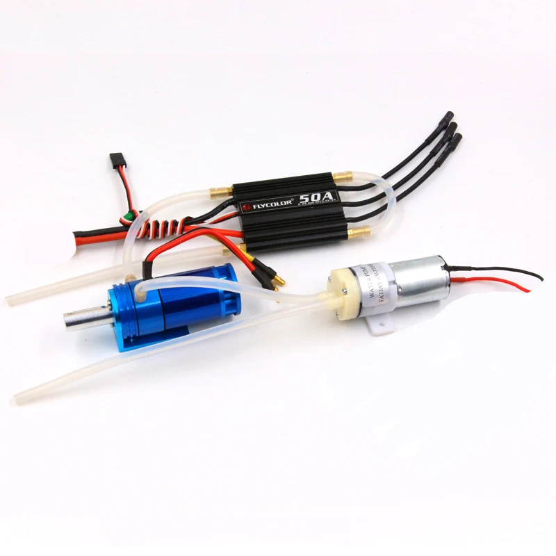 version 3 1500KV Радиоуправляемая лодка с бесщеточным двигателем с ESC комбинированная система питания 2862 2800KV 1500KV flycolor 50A ESC rudde насос водяного охлаждения - Цвет: version 3 1500KV