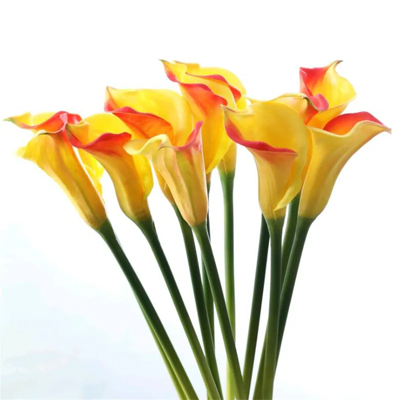 7 шт. Real touch Calla lily большой Размеры латекс каллы искусственная лилия цветы для