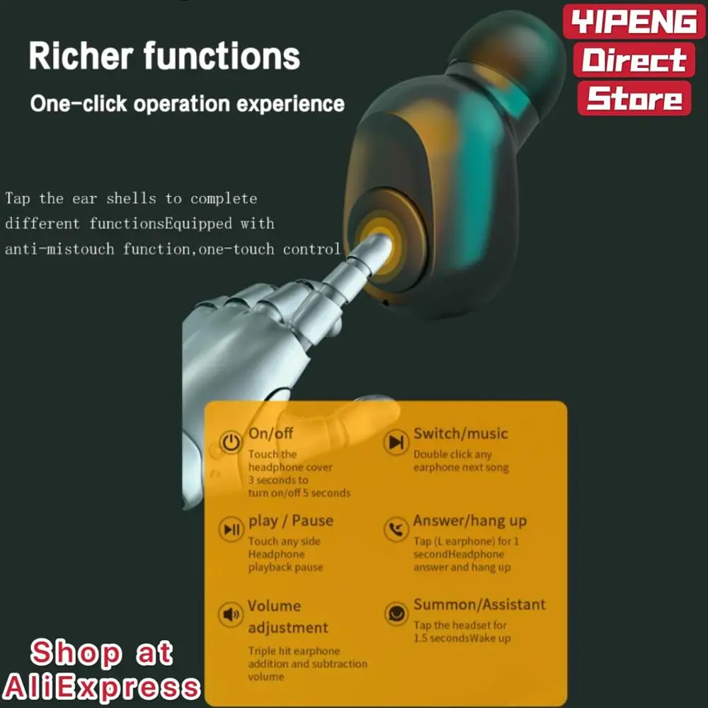 

New L30 TWS Wireless Bluetooth 5.0 Mini Earphone Wireless Headset Digital Charging Box Sports Waterproof Earbuds for Smart Phone