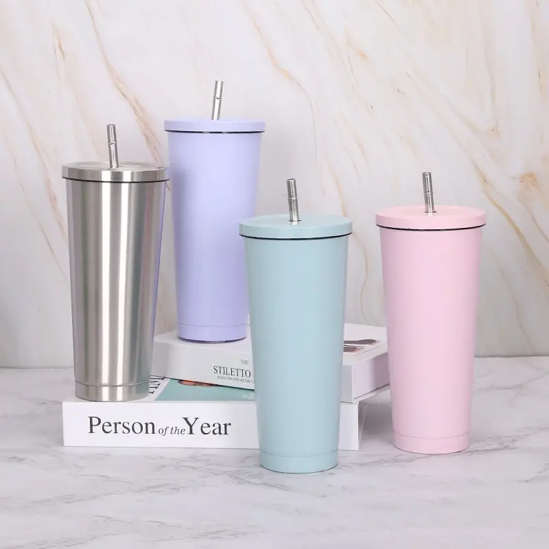 Новинка Лидер продаж 750 мл 304 соломенная чашка из нержавеющей стали большая