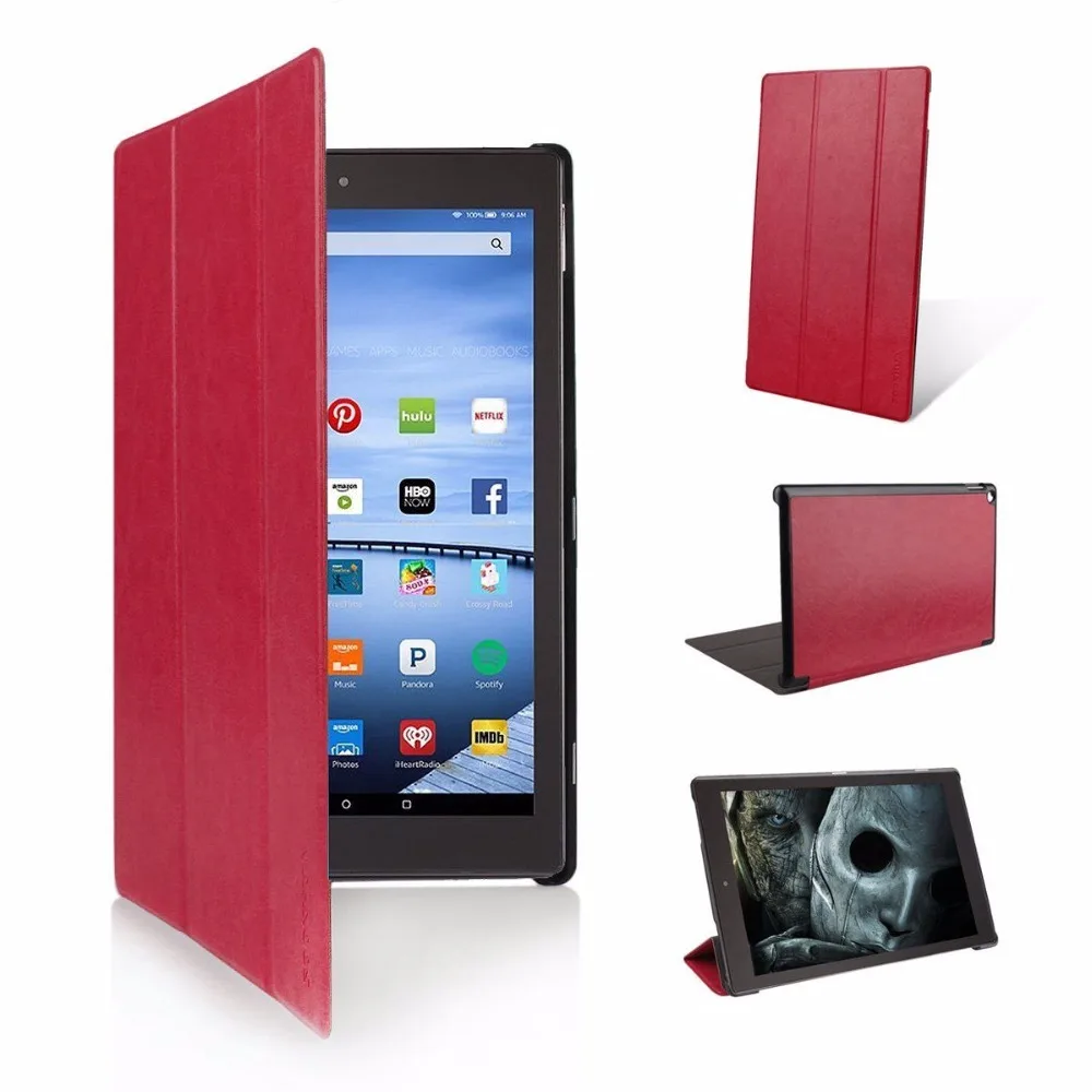 

В продаже! Ультратонкий кожаный смарт-чехол с подставкой для Amazon New Fire HD10