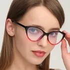 Оправа для очков Мужская и женская, пластиковая, винтажная, кошачий глаз, прозрачная, для работы за компьютером, 2021