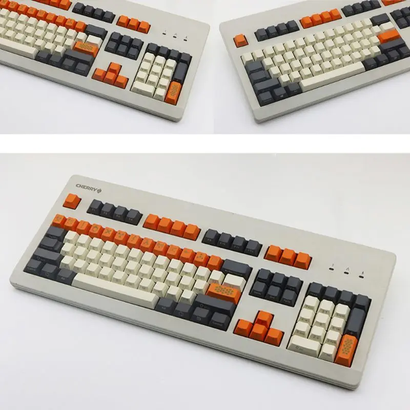 

Carbon Color 104+21 Key Laser Carving OEM Profile PBT For filco Cherry G80-3800 3850 3000 Mechanical Keyboard Keycap