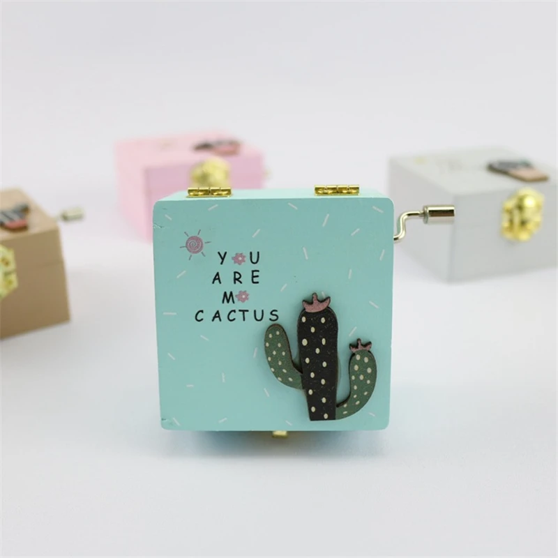 cactus Music box manual cosplay character props costume birthday gift children anime unisex |
