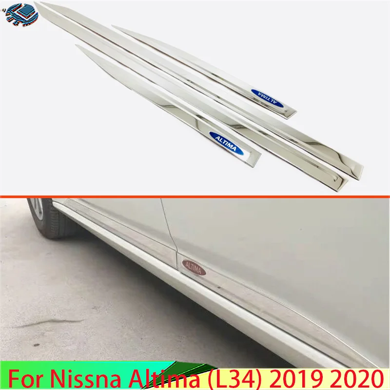 

For Nissna Altima (L34) 2019 2020 Stainless steel Side Door Line Garnish Body Trim Accent Molding Cover Bezel Styling Protector