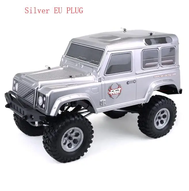 Silver EU PLUG HSP RGT 136100 монстр грузовик 1/10 2,4 г 4WD гоночный Радиоуправляемый автомобиль водонепроницаемый большой ноги внедорожный грузовик Bluetooth дистанционное управление автомобили игрушки - Цвет: Silver EU PLUG