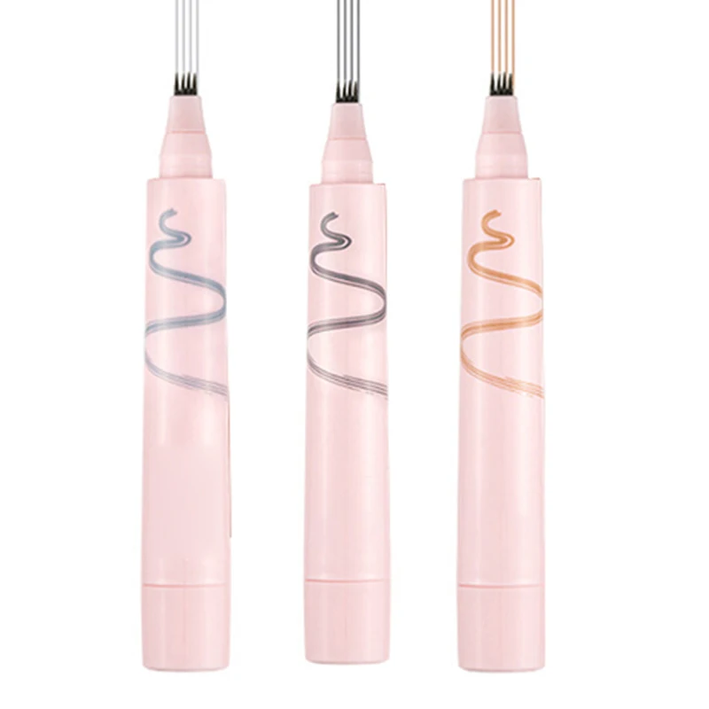 Waterproof Microblading Long Lasting Eyebrow Pencil Makeup-Eyebrow Tattoo Pen Fine Sketch Enhancer Fork Tip | Красота и здоровье
