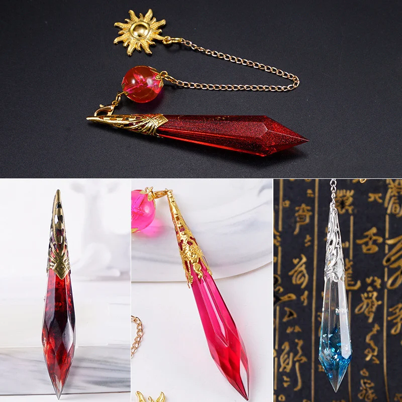 SNASAN Хрустальная маятниковая подвеска силиконовая форма с отверстиями ювелирный