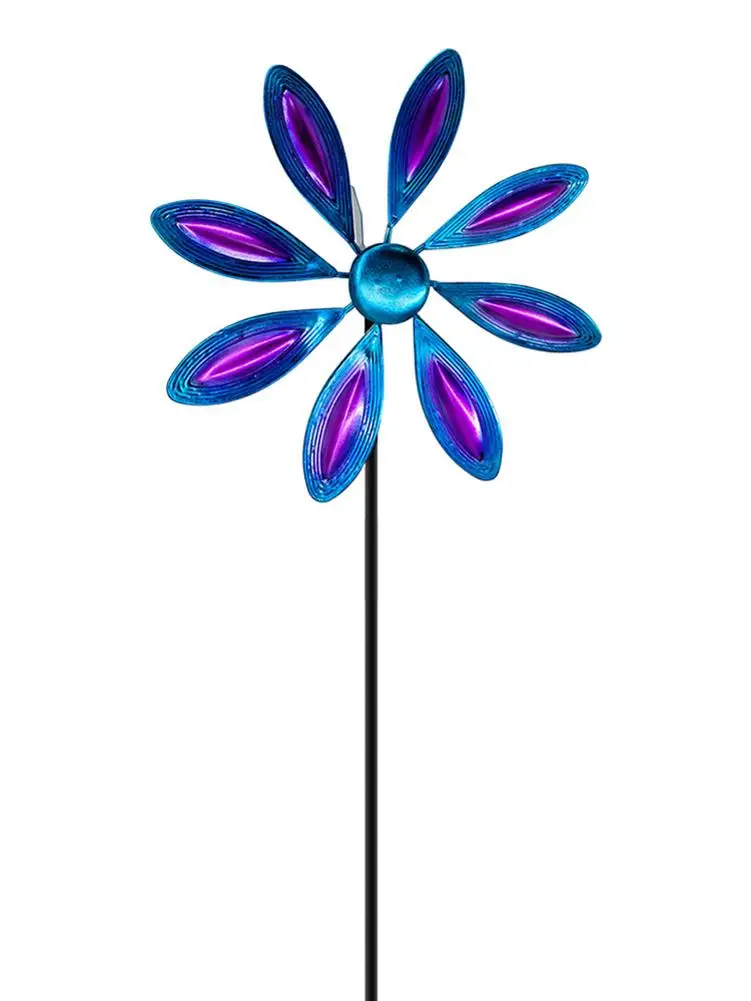 

Iron Windmill Decor Toy Whirligig Wind Spinner Pinwheels Flower Windmill Wind Spinner Pinwheels Home Garden Decoration Jardin