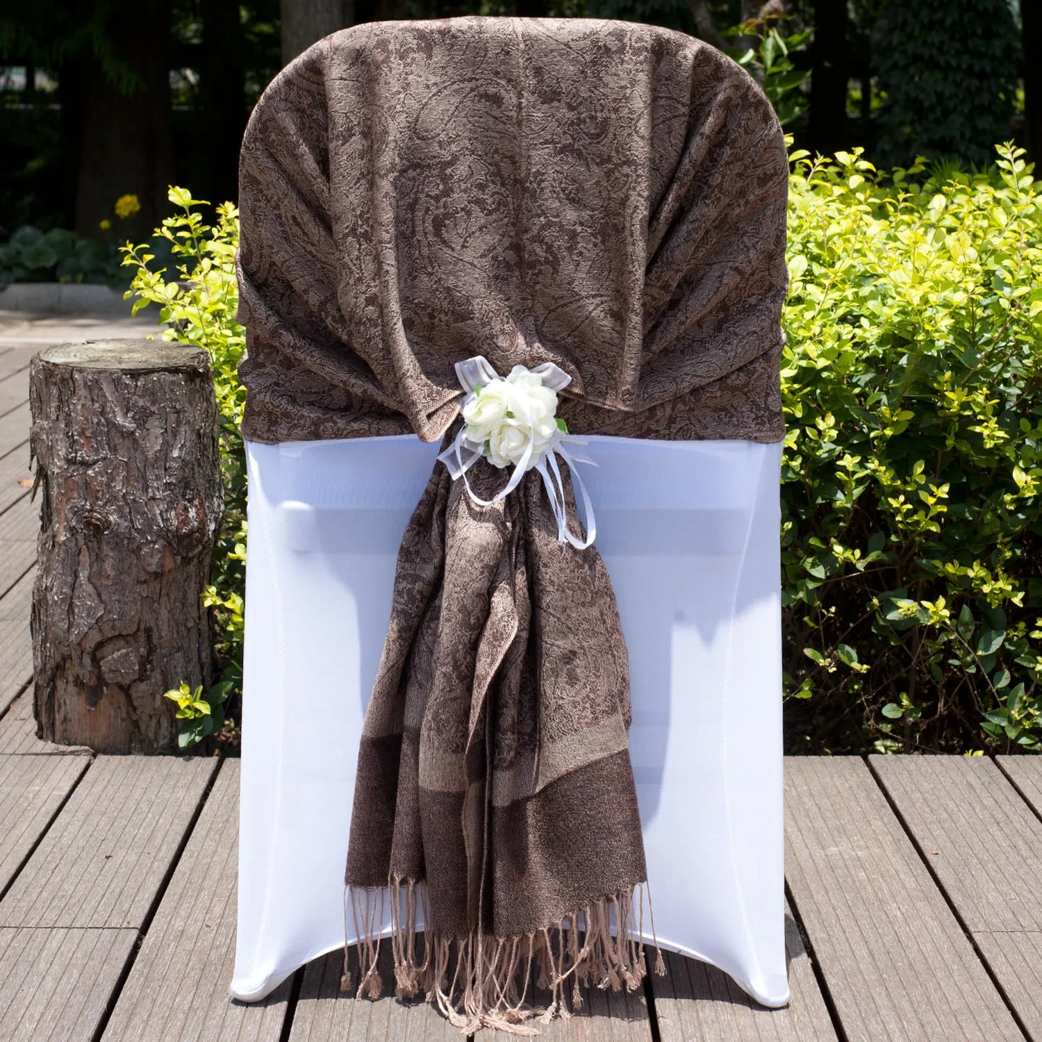 Зимний шарф из пашмины шелковая шаль Пейсли жаккардовая Осенняя длинная