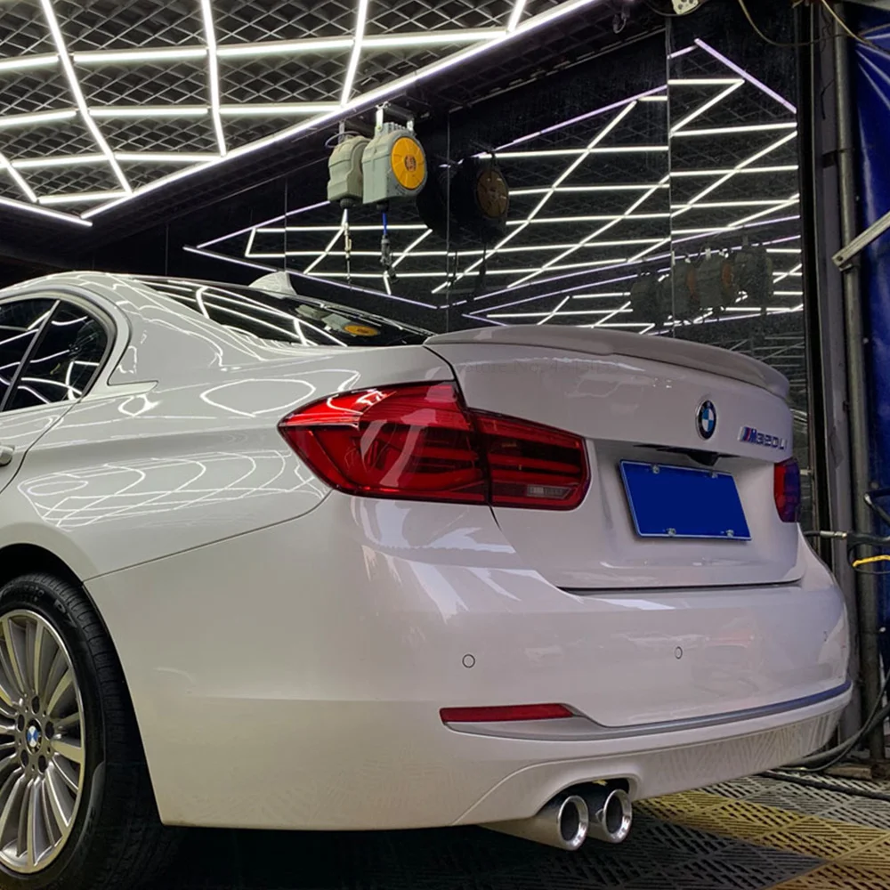 2013 до 2019 для BMW 3 серии черный Задний спойлер F30 320li 330i 318 328 из углеродного волокна