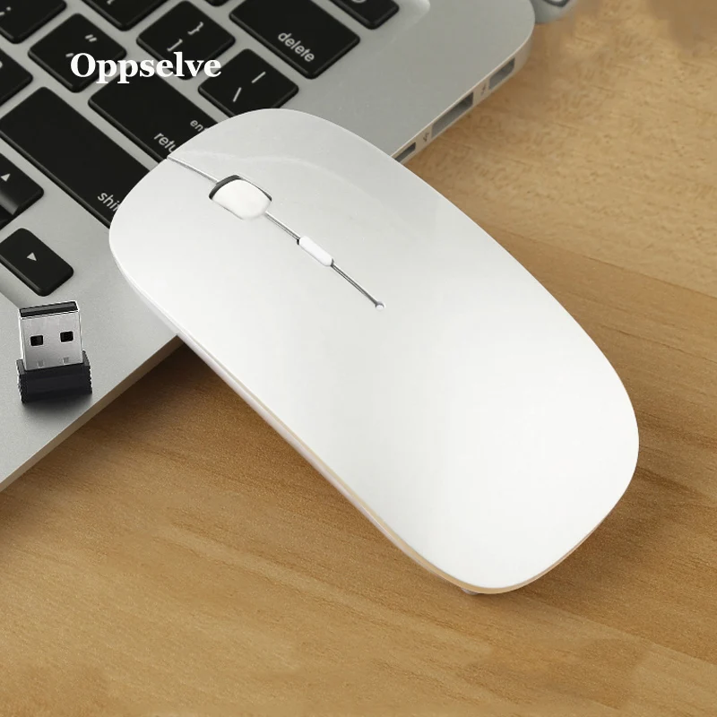 Oppselve USB Беспроводной Мышь приемник оптическая компьютерная 2 4 ГГц Перезаряжаемые