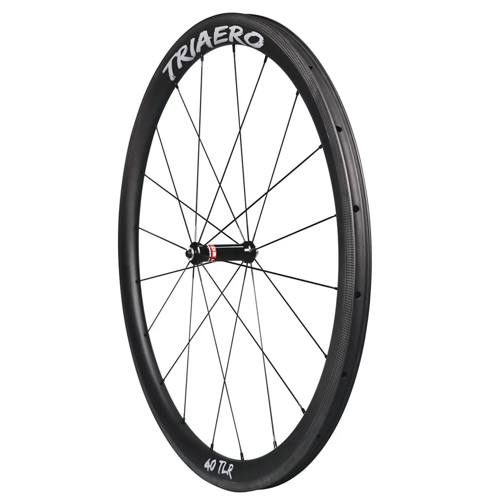 Preise Carbon Rennrad Räder Tiefe 40mm Klammer Tubeless Ready Fahrrad CX Laufradsatz Breite 25mm Für Racing