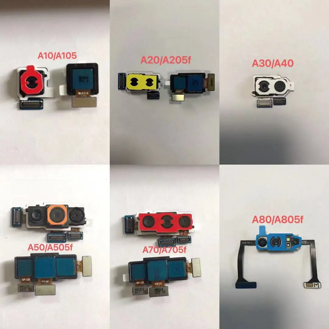 

For Samsung A10 A20 A30 A50 A60 A70 A105 A205 A305 A505 A205F A305F A505F A705F Front Camera Rear Back Camera Flex Cable