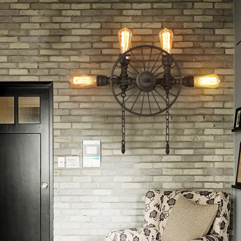 Винтажный светильник для балкона в стиле ретро американский индастриал