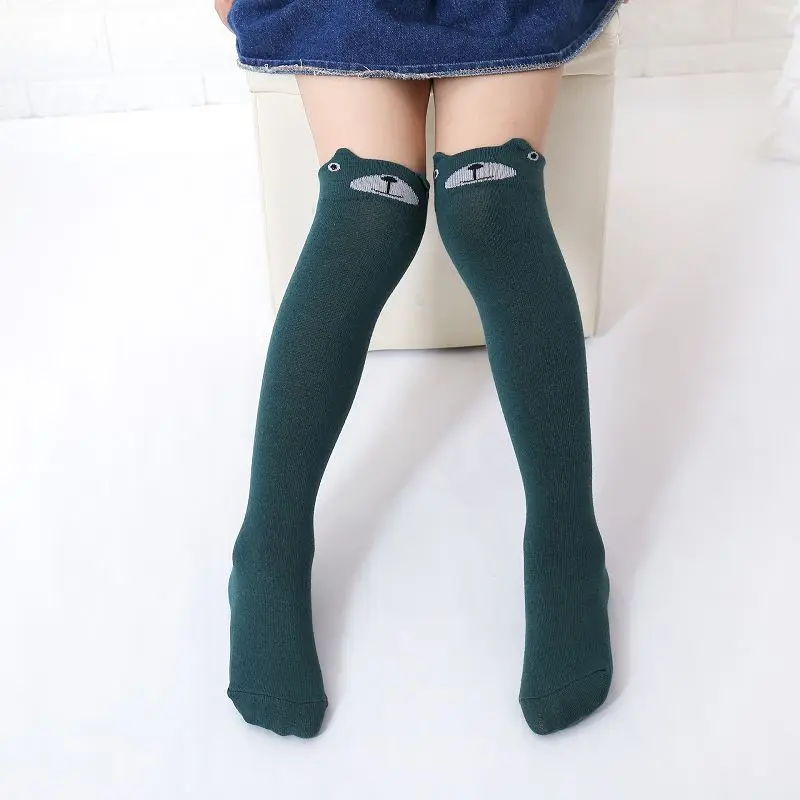 Детские Мультяшные милые носки Хлопковые гольфы до колена длинные гетры для