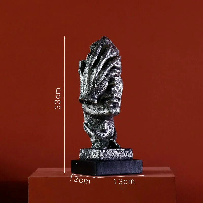 Абстрактная статуя шепота из смолы скульптура ремесла украшения для гостиной