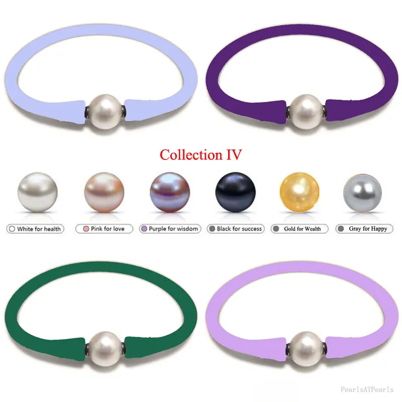 7-дюймовый 10-11 мм натуральный круглый жемчужный лаймово-зеленый резиновый