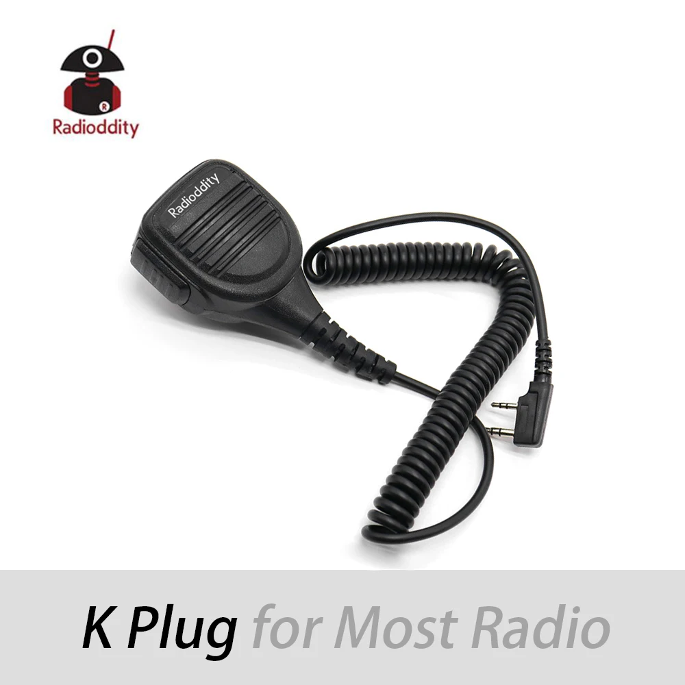 2 контакта PTT водонепроницаемый плечевой микрофон для двухсторонней радиосвязи