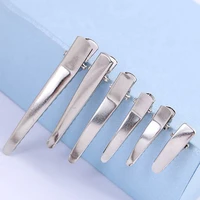 3050pcs hair clips base 253035455060mm sharp prong alligator hairpin blank setting for diy jewelry making hair accessories
