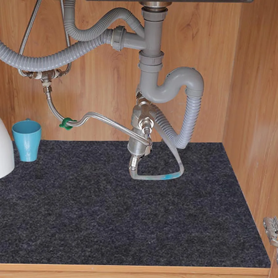 Под мойкой коврик водонепроницаемый для облицовки кухни и шкафов | Обустройство