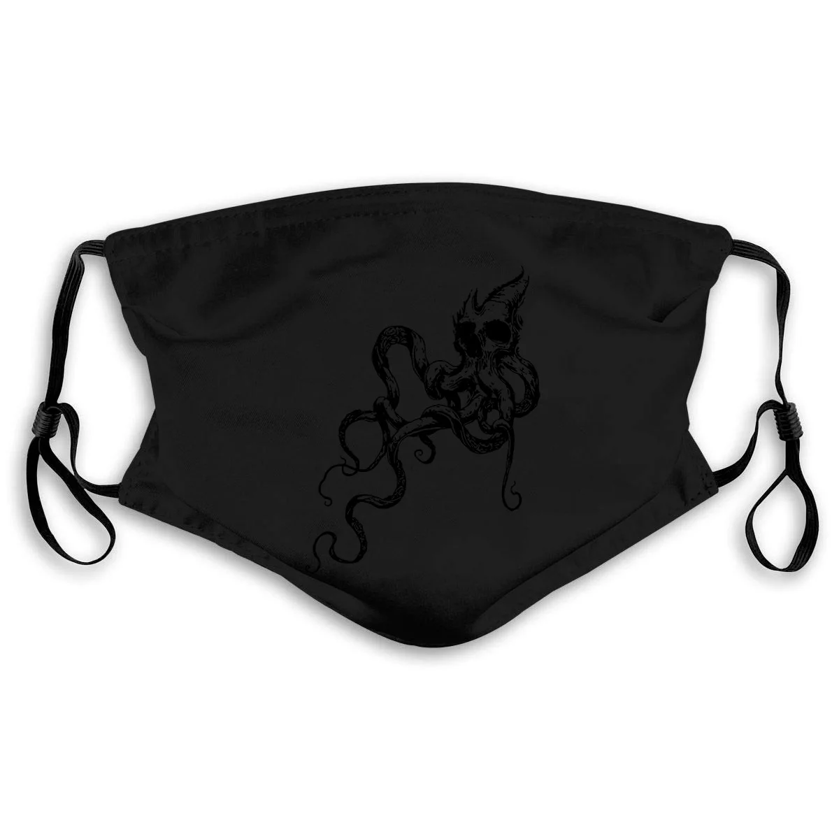 Kraken Skull Blackbeard Pirate Leviathan Tiamat Sailors Diver Tattoo Printed Men Mouth Mask Women's kid PM2.5 | Аксессуары для