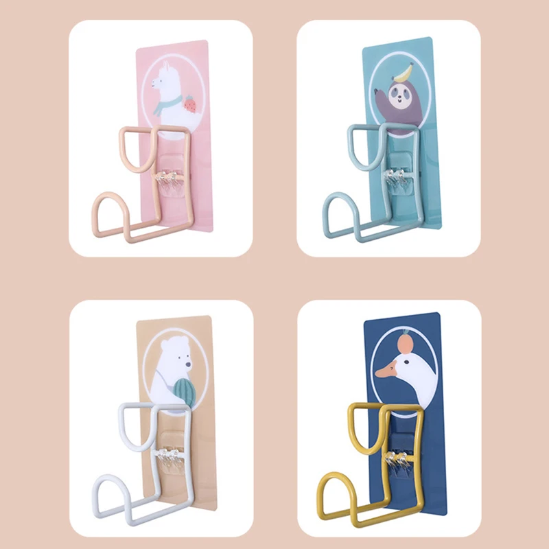 

Fashion Cartoons Bathroom Storage Rack Washbasin Rack Kitchen Saving Space Wall-Mounted Basin Hooks Washbasin Rack Storage Racks