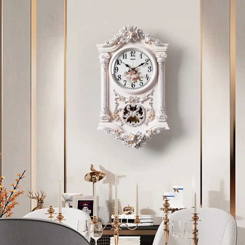 

Кварцевые часы, настенные часы, настенные часы, креативное искусство, атмосфера, роскошное украшение для дома в стиле ретро