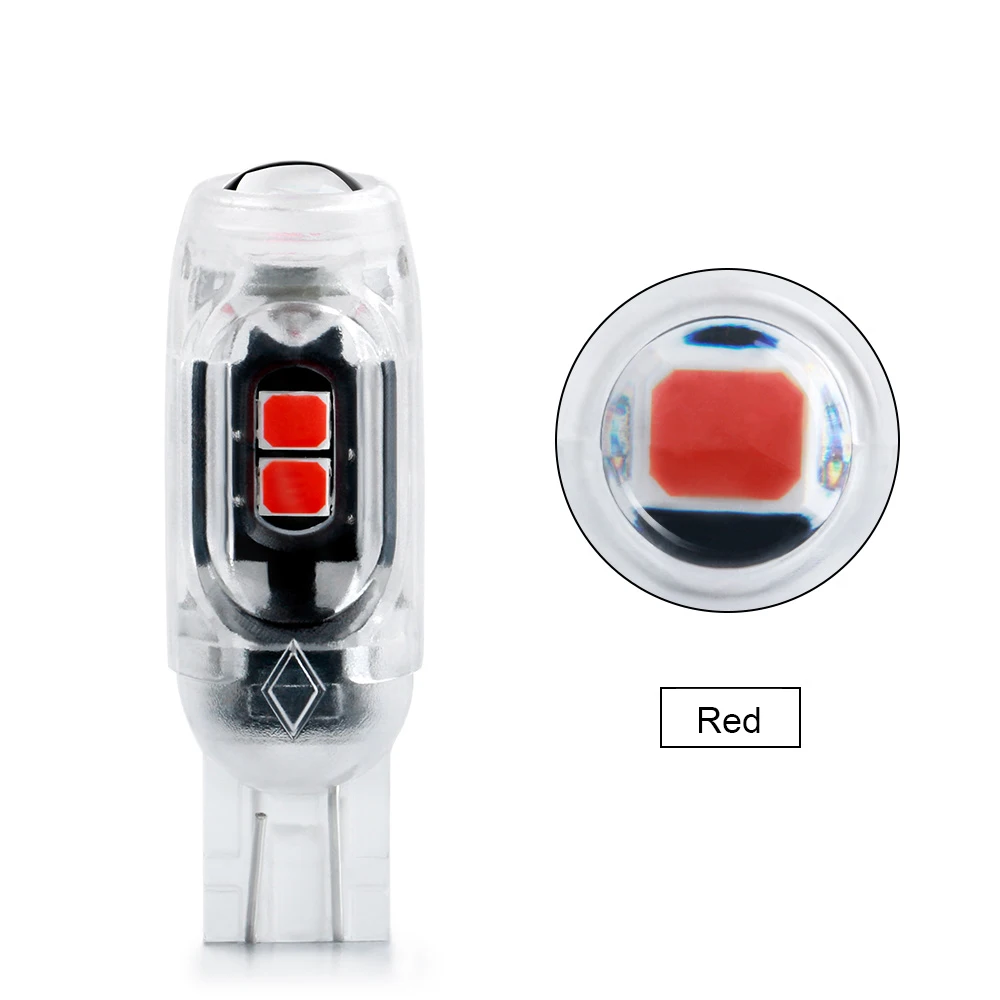 

T10 W5W светодиодный лампы 3030 5SMD авто номерного знака светильник лампа прибора Клин светильник парковочные фары автомобиля светильник s поворота Боковые лампы 12V белого и красного цветов