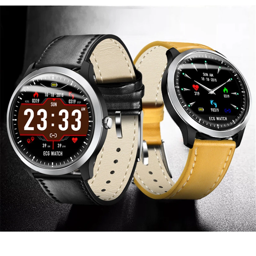 

RGTOPONE N58 PPG ECG Smartwatch Men IP67 Waterproof Heart Rate Monitor Blood Pressure Wristwatch Strap HRV Oxygen Report Watch