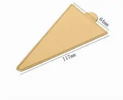 triangle 6.5cm 100 шт./компл. Золотой коврик для Мусса нижние пены торт база Панели Бумага плата Multi Форма десерт лоток для рождественского кекса украшения инструменты - Цвет: triangle 6.5cm