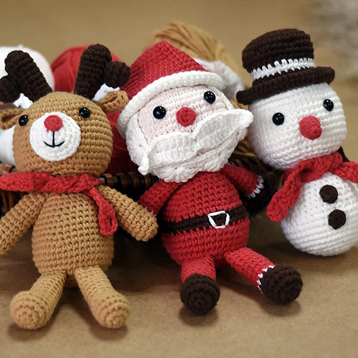 9 Roll Assorted Colors Acrylic Yarn with 4pcs Double Point Knitting Needles for DIY Scarf Hat Gloves Christmas Doll Toys Crafts | Дом и сад