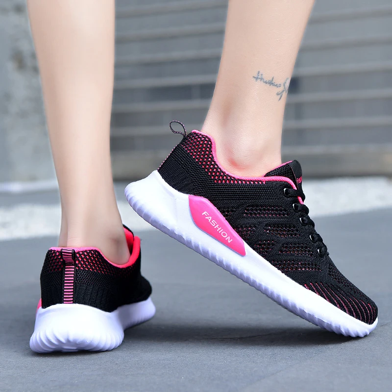 Tenis Feminino 2021 Sneakers Women Tennis Shoes Fashion Breathable Casual Walking Woman Sneakers Lace-Up Lightweight Tenis Shoe