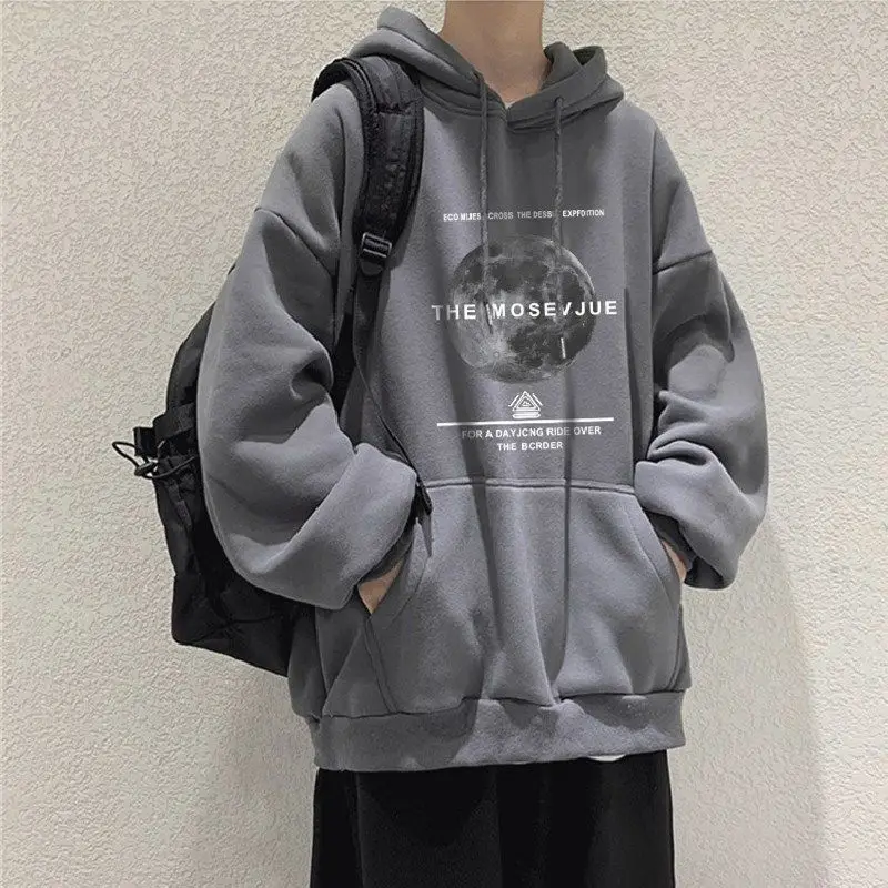 

Korean Fashion Oversize Hoodies Plus Velvet Women Winter Autumn Y2k Plus Size Long Sleeve Pullovers Tops Schoolgirl Streetwear