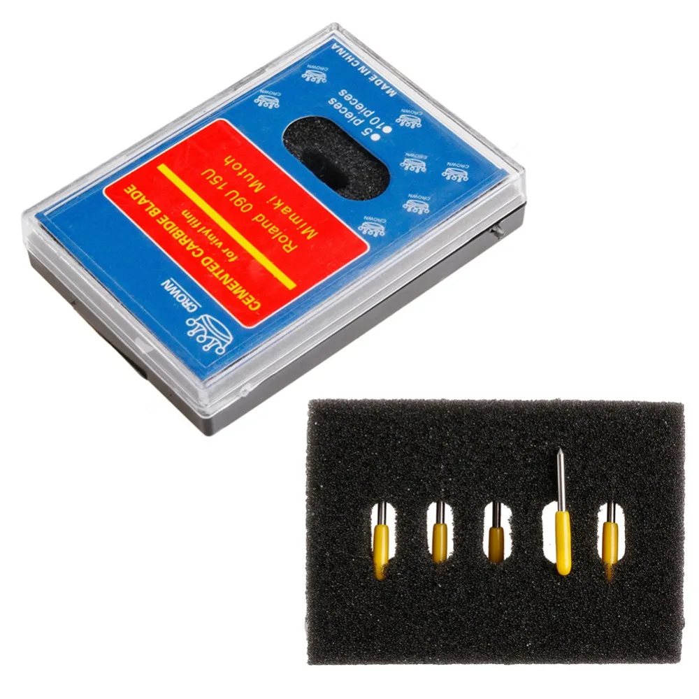 

5Pcs 30 45 60 Degree Blades Cutting Plotter Fr Roland Vinyl Cutter Blade New