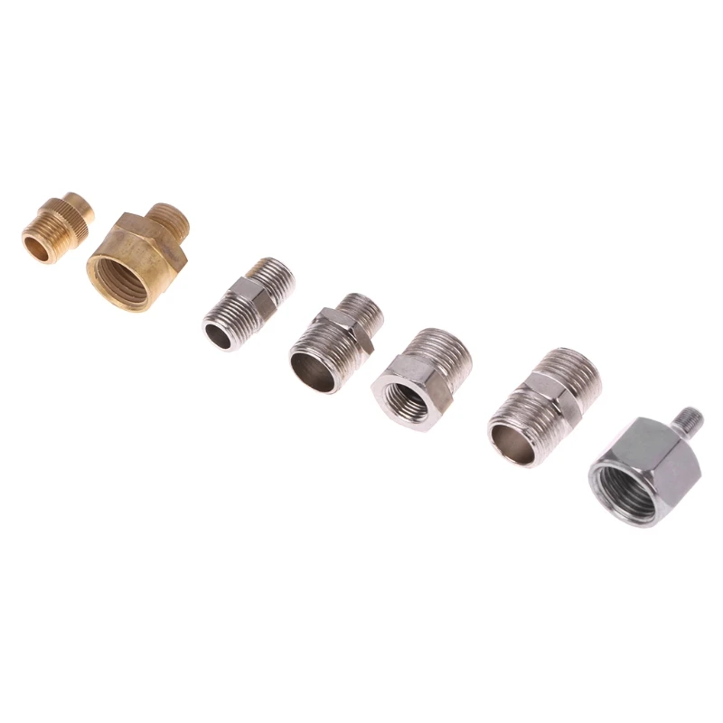

7Pcs/Set Airbrush Adaptor Kit Fitting Connector For Compressor & Spray Hose D0AC