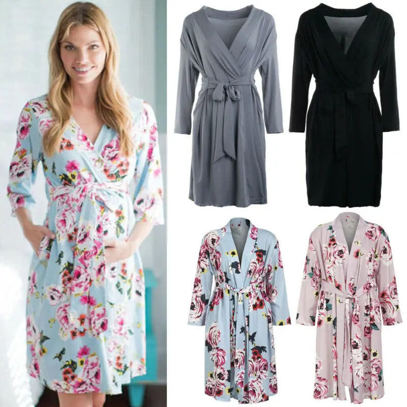 Ночная сорочка женская хлопковая с V образным вырезом и принтом|Сон отдых| |