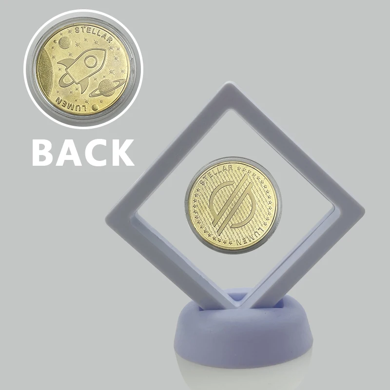 Милая позолоченная памятная монета с быстрым микропоглощением люмен XRP 1 шт. -
