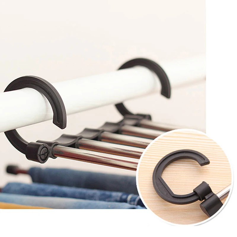 Многофункциональная вешалка для брюк 5 уровней портативная стойка из