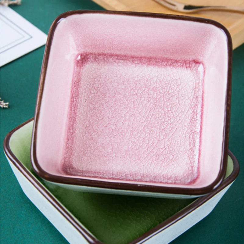 

Light Luxury Glass Dessert Dish Snack Ceramics Tray Plate For Coffee Shop