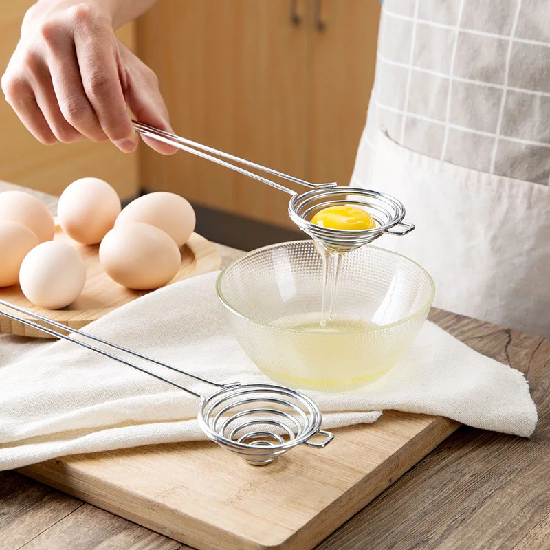 

Stainless Steel Egg Yolk White Separator Egg Filter Splitter Egg Separator Dividers Egg Piercer Kitchen Gadgets Baking Utensils