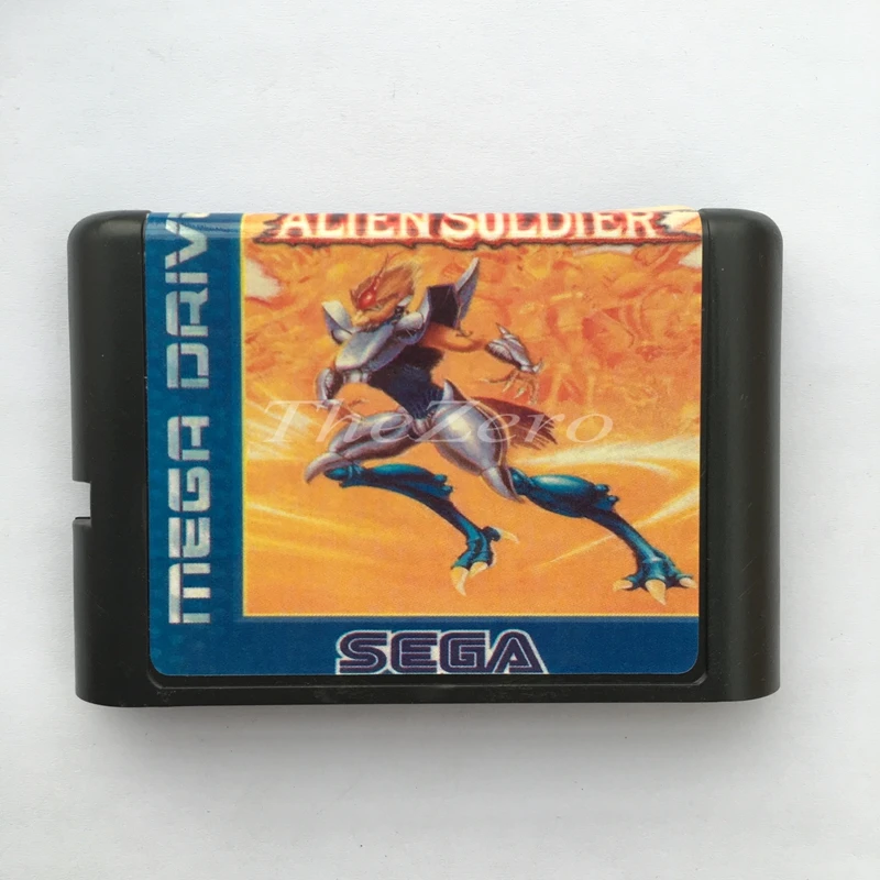 Чужой солдат ЕС/японский оболочка для 16 бит карточная игра Genesis Системы Sega игры Mega