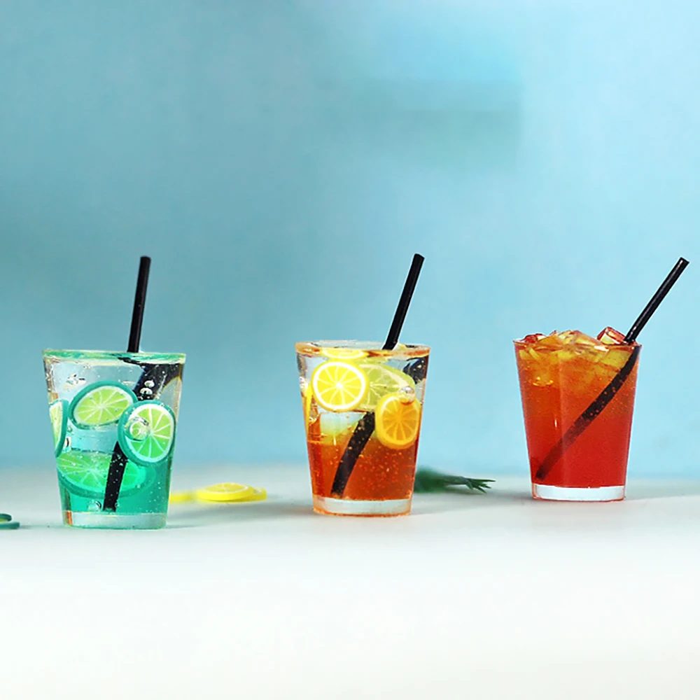 1 шт. 1/12 кукольный домик Миниатюрный Летний Фруктовый чайный стакан имитация