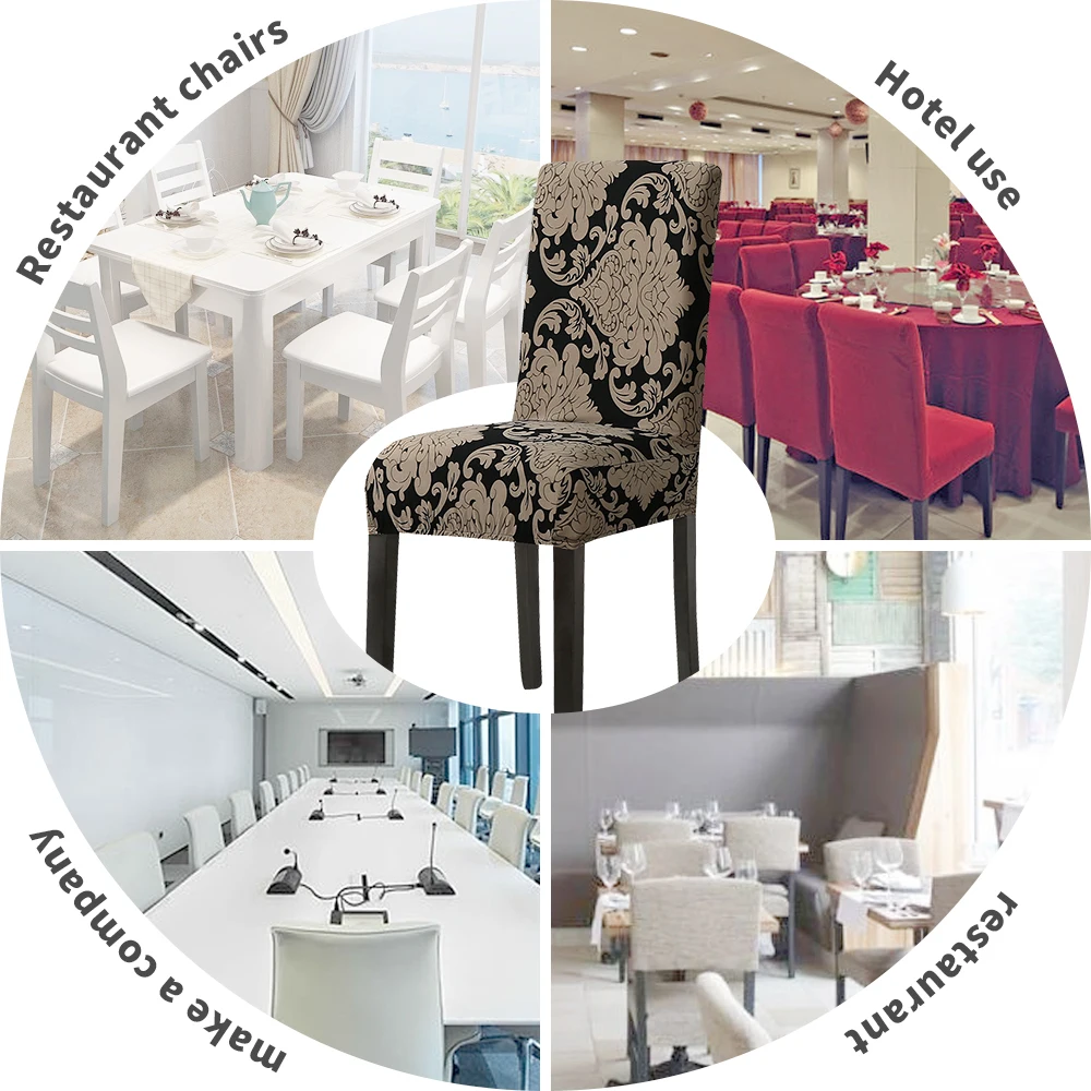 1/2/4/6 шт. с принтом Зебра стрейч крышка стула большой эластичный сиденья чехлы на