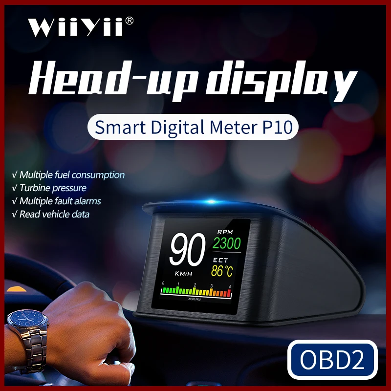 GEYIREN P10 Автомобильный бортовой компьютер цифровой OBD дисплей для вождения