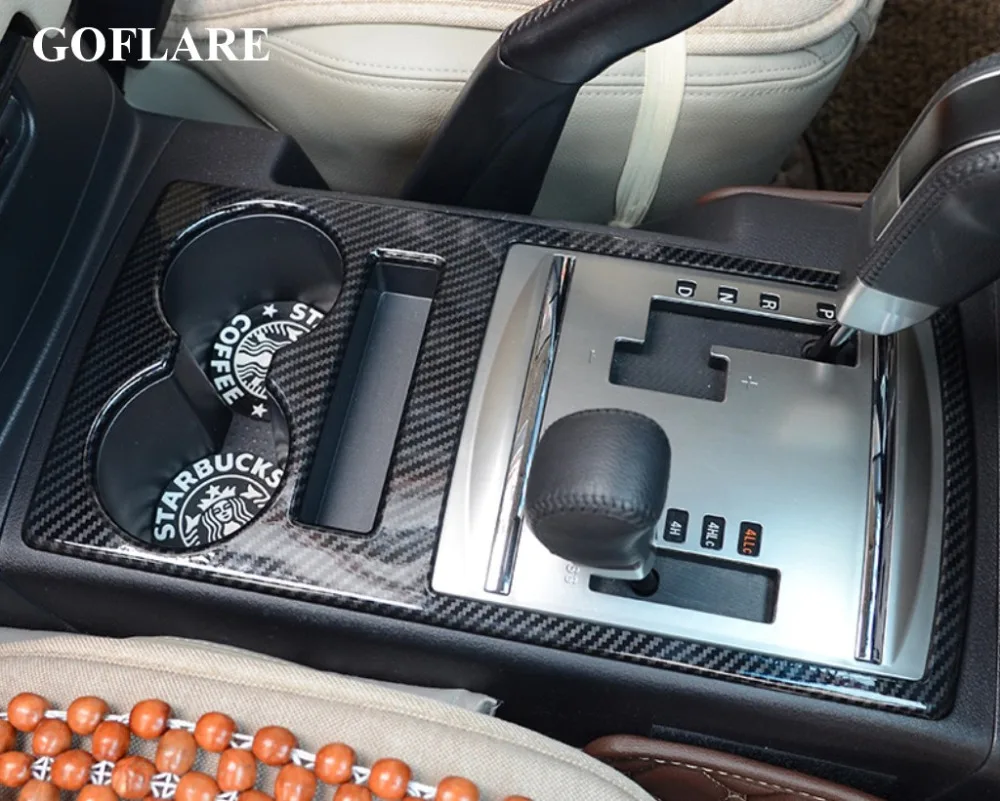 Углеродное волокно для Mitsubishi Pajero IV V80 V93 V87 V97 V98 2008- внутренняя панель переключения передач декоративная накладка аксессуары