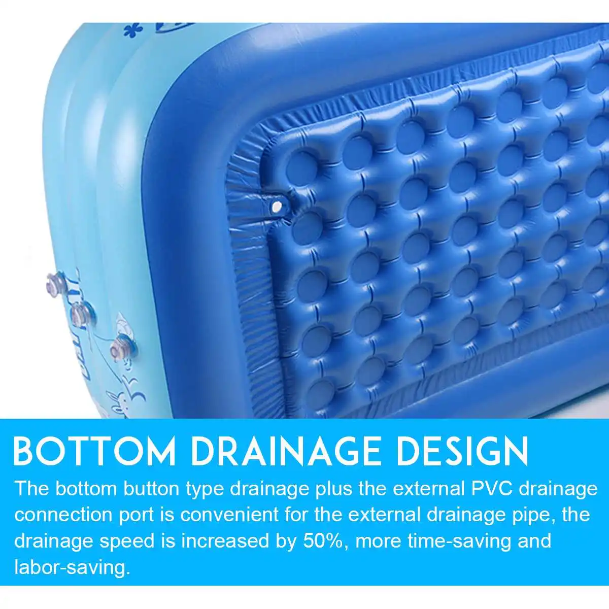 

130/150/180/210cm Inflatable Swimming Pool Adults Kids Summer Water Play Bathing Tub Baby Home Use Paddling Pool