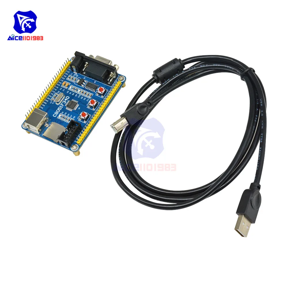 Расширительная плата diymore C8051F340 программируемый микроконтроллер с USB кабелем
