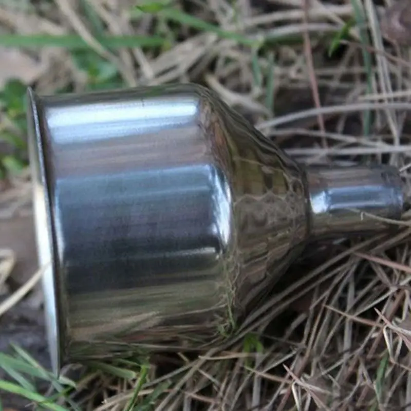 

6 Piece Stainless Steel Flask Funnel Set, Small (6 pcs)